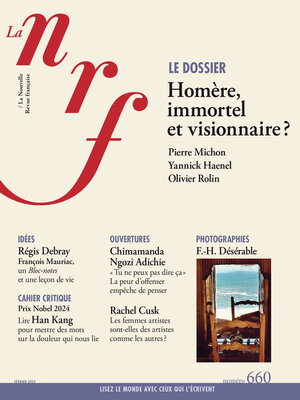 cover image of La Nouvelle Revue Française N° 660